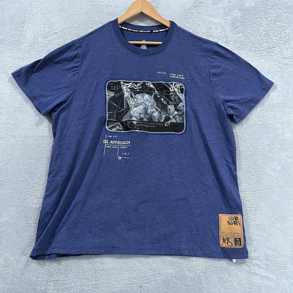 Star Wars Adult XL Holographic Concept‎ Artwork Disney Short Sleeve